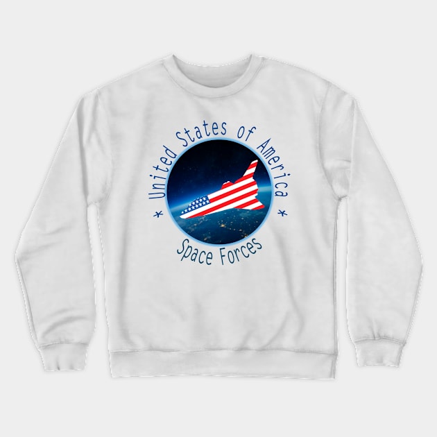 Space Force T Shirt Crewneck Sweatshirt by Dimion666